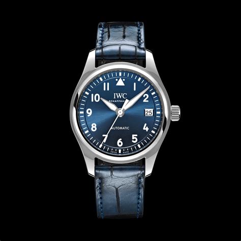 iwc pilot 38mm|iwc pilot 36mm blue.